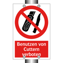 Benutzen von Cuttern verboten