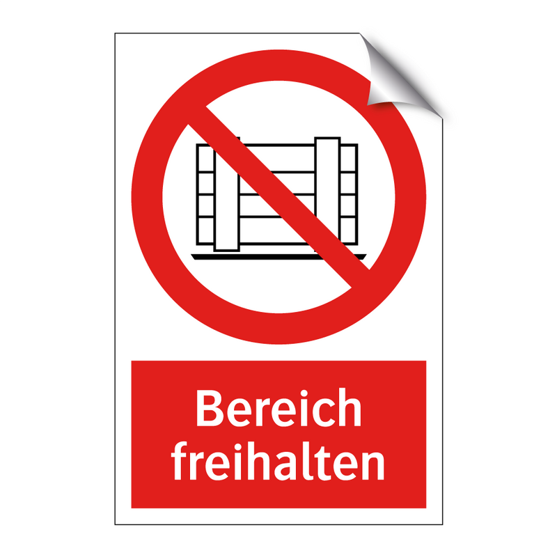 Bereich freihalten