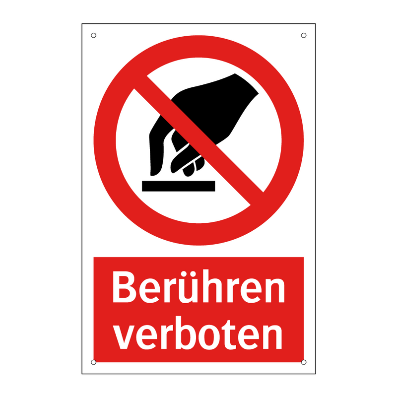 Berühren verboten