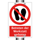 Betreten der Werkstatt verboten