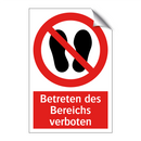 Betreten des Bereichs verboten