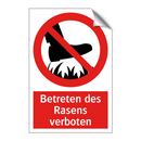 Betreten des Rasens verboten