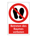Betreten des Raumes verboten