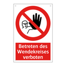 Betreten des Wendekreises verboten