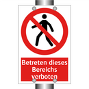 Betreten dieses Bereichs verboten