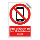 Bitte benutzen Sie Ihre Mobiltelefone nicht