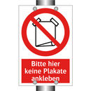 Bitte hier keine Plakate ankleben