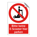Bitte keine E-Scooter hier parken