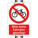 Bitte keine Fahrräder abstellen!