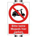 Bitte keine Mopeds hier parken