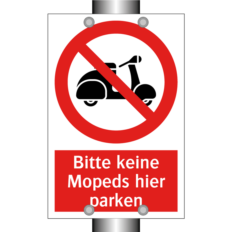 Bitte keine Mopeds hier parken