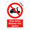 Bitte keine Mopeds hier parken