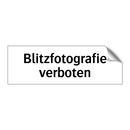 Blitzfotografie verboten