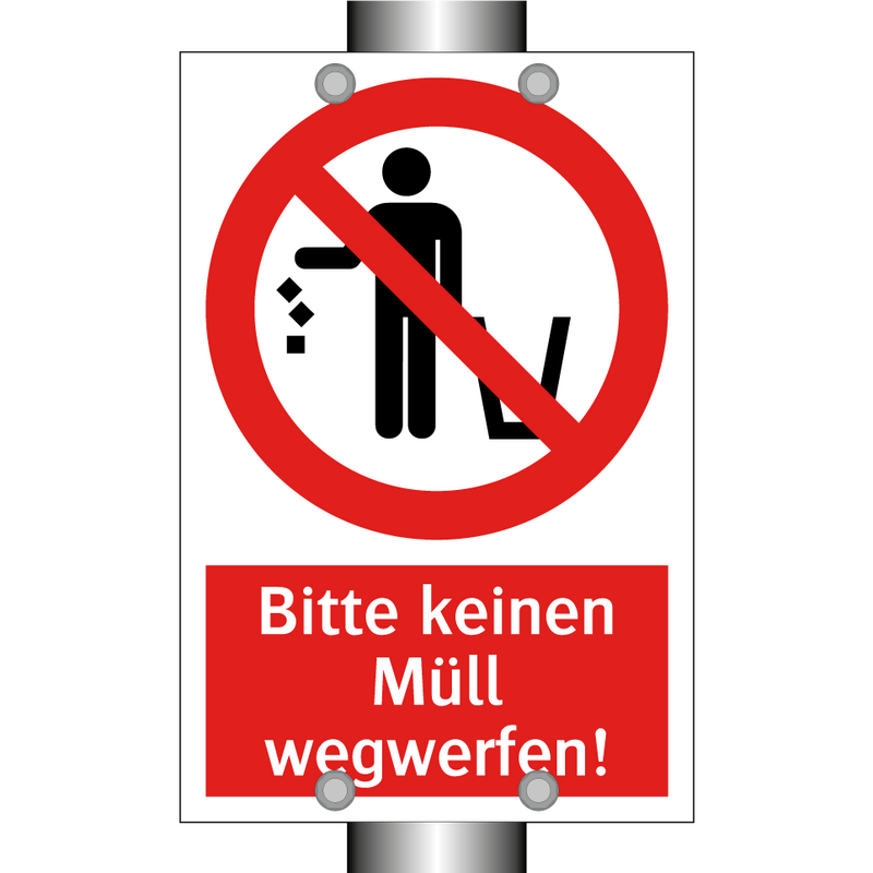 Bitte keinen Müll wegwerfen!