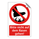 Bitte nicht auf dem Rasen gehen!