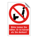 Bitte treten Sie näher. Er ist kürzer als Sie denken!