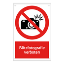 Blitzfotografie verboten