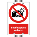 Blitzfotografie verboten
