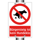 Bürgersteig ist kein Hundeklo