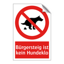 Bürgersteig ist kein Hundeklo