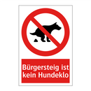 Bürgersteig ist kein Hundeklo