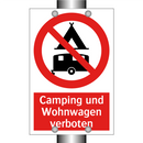 Camping und Wohnwagen verboten