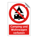 Camping und Wohnwagen verboten