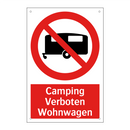 Camping Verboten Wohnwagen