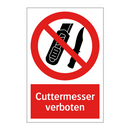 Cuttermesser verboten