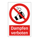 Dampfen verboten