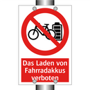 Das Laden von Fahrradakkus verboten