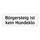 Bürgersteig ist kein Hundeklo