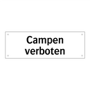 Campen verboten