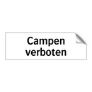 Campen verboten