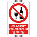 Der Konsum von Alkohol ist verboten!