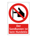Der Sandkasten ist kein Hundeklo