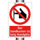 Der Sandkasten ist kein Hundeklo