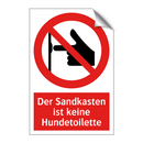Der Sandkasten ist keine Hundetoilette