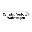 Camping Verboten Wohnwagen