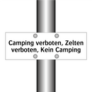 Camping verboten, Zelten verboten, Kein Camping