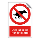 Dies ist keine Hundetoilette