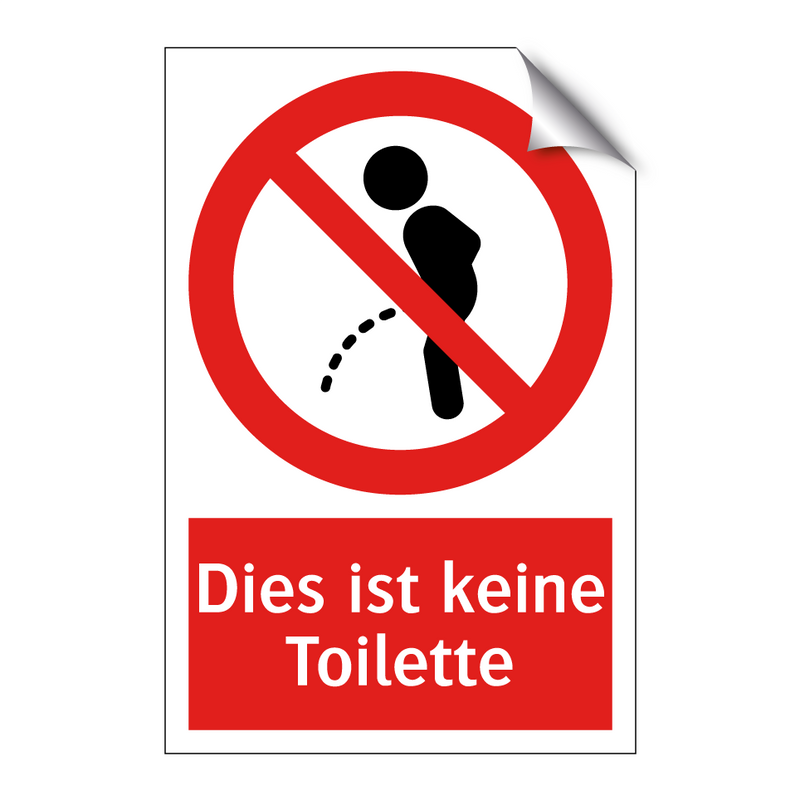 Dies ist keine Toilette