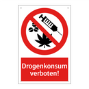Drogenkonsum verboten!