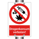 Drogenkonsum verboten!