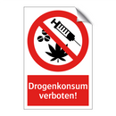 Drogenkonsum verboten!