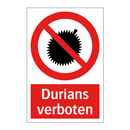 Durians verboten