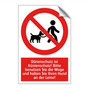 Dünenschutz ist Küstenschutz! Bitte benutzen Sie die Wege und halten Sie Ihren Hund an der Leine!