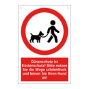 Dünenschutz ist Küstenschutz! Bitte nutzen Sie die Wege schderdruck und leinen Sie Ihren Hund an!
