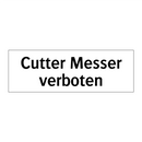 Cutter Messer verboten