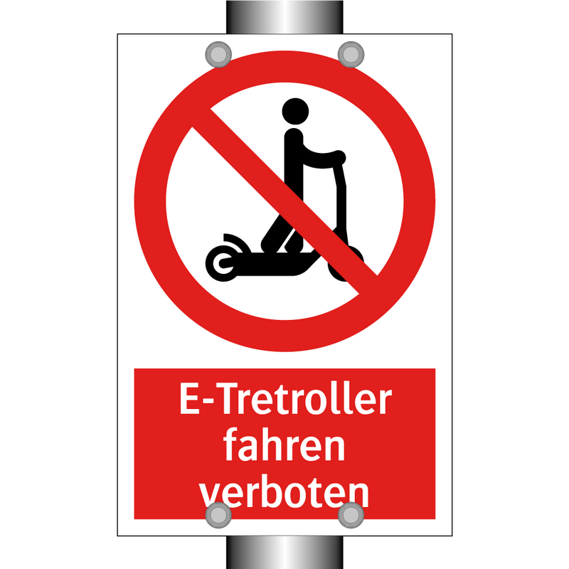 E-Tretroller fahren verboten